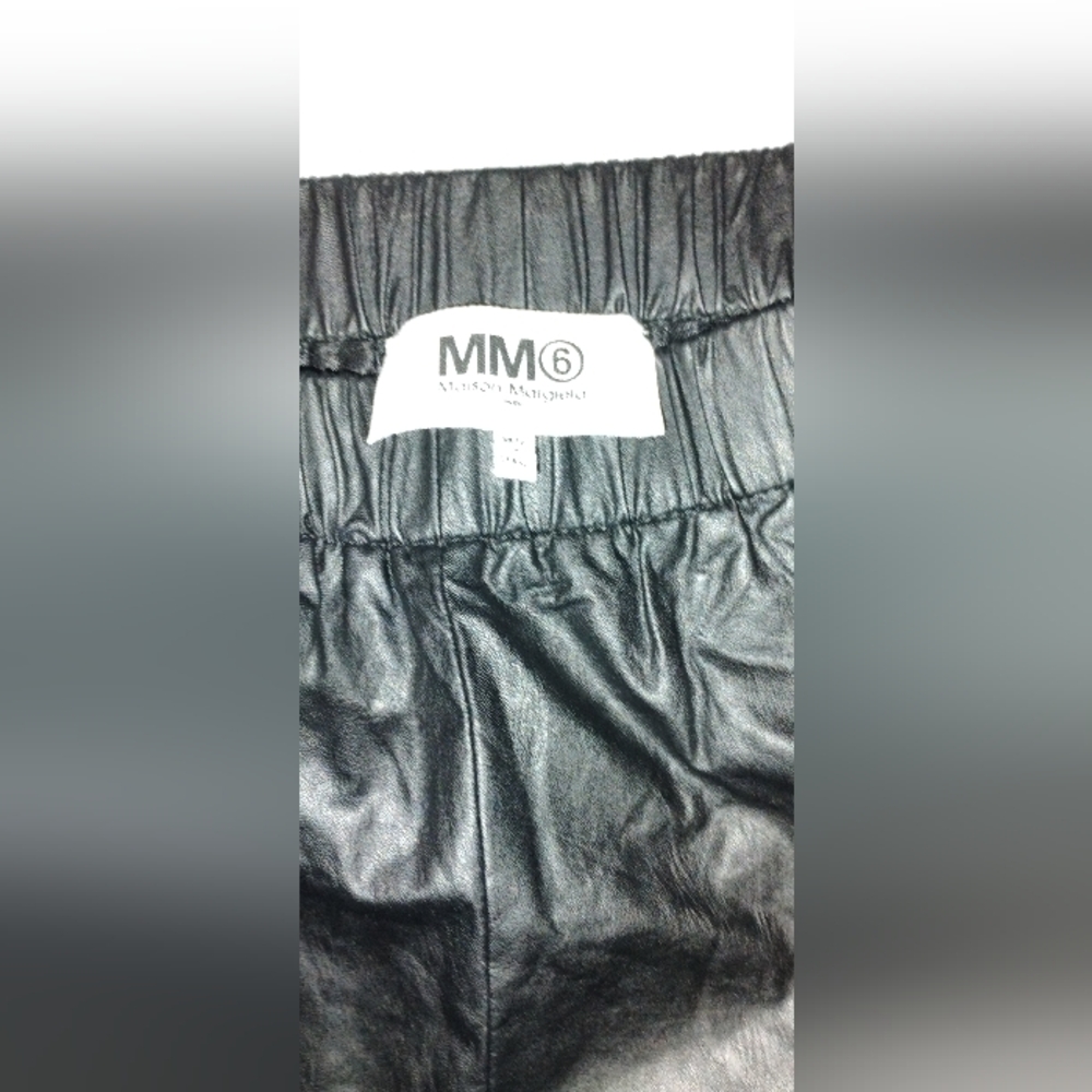 MM6 Maison Martin Margiela Black Wide Leg Pants